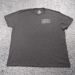 Salty Crew Shirt Men 2XL XXL Gray Swim Beach Chasing Tail Fish Short Sleeve Tee